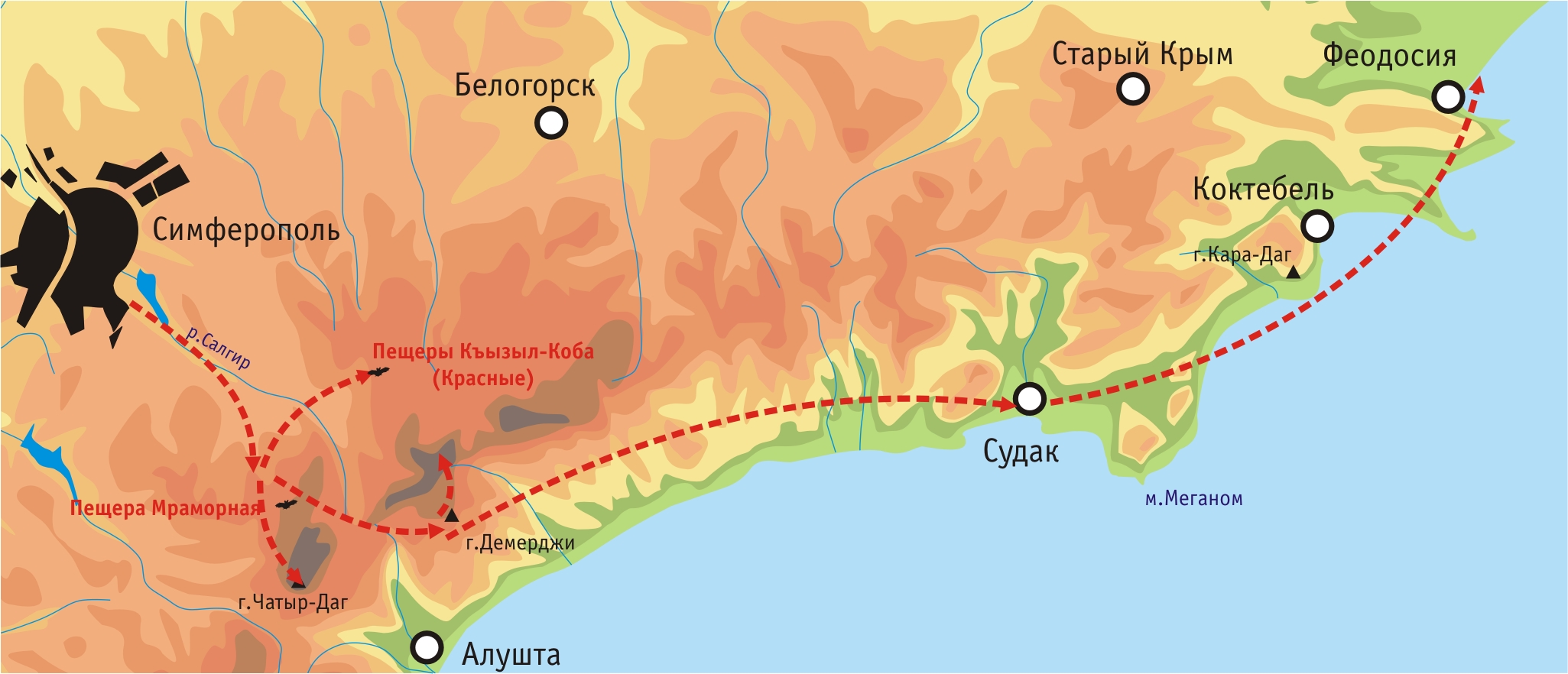 Мраморная пещера карта